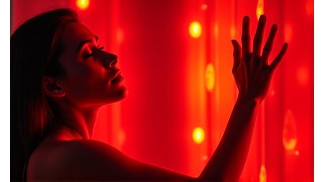 Red light therapy for touchless wellness
